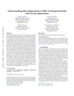 Understanding Misconfigurations in ROS: An Empirical Study and Current
  Approaches