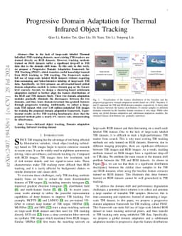 Progressive Domain Adaptation for Thermal Infrared Object Tracking