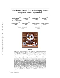 SaulLM-54B & SaulLM-141B: Scaling Up Domain Adaptation for the Legal
  Domain