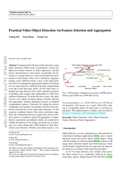 Practical Video Object Detection via Feature Selection and Aggregation
