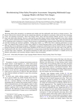 Revolutionizing Urban Safety Perception Assessments: Integrating
  Multimodal Large Language Models with Street View Images