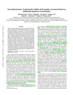 PersonalityScanner: Exploring the Validity of Personality Assessment
  Based on Multimodal Signals in Virtual Reality