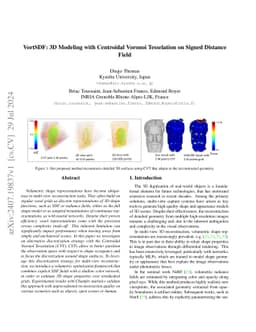 VortSDF: 3D Modeling with Centroidal Voronoi Tesselation on Signed
  Distance Field