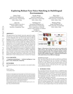 Exploring Robust Face-Voice Matching in Multilingual Environments