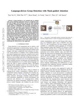 Language-driven Grasp Detection with Mask-guided Attention