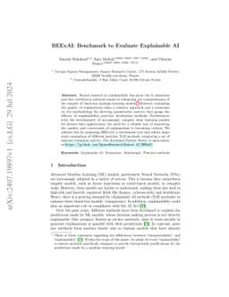 BEExAI: Benchmark to Evaluate Explainable AI
