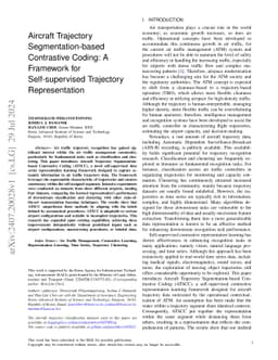 Aircraft Trajectory Segmentation-based Contrastive Coding: A Framework
  for Self-supervised Trajectory Representation