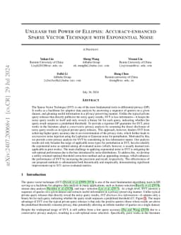 Unleash the Power of Ellipsis: Accuracy-enhanced Sparse Vector Technique
  with Exponential Noise