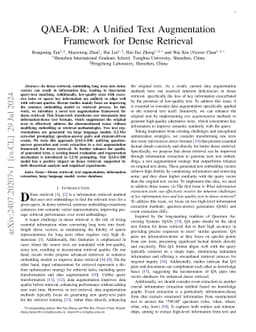 QAEA-DR: A Unified Text Augmentation Framework for Dense Retrieval