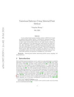 Variational Inference Using Material Point Method