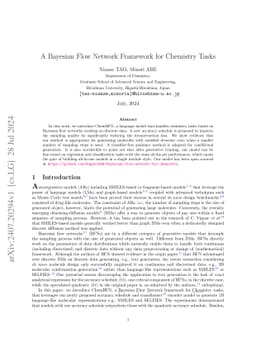 A Bayesian Flow Network Framework for Chemistry Tasks