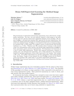 Dense Self-Supervised Learning for Medical Image Segmentation