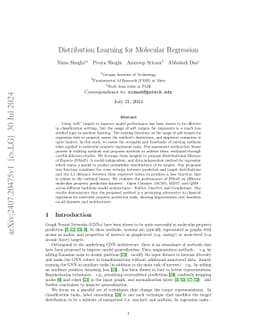 Distribution Learning for Molecular Regression