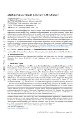 Machine Unlearning in Generative AI: A Survey