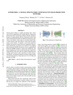 SuperCodec: A Neural Speech Codec with Selective Back-Projection Network
