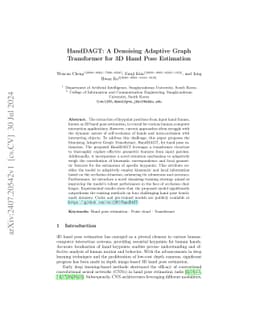 HandDAGT: A Denoising Adaptive Graph Transformer for 3D Hand Pose
  Estimation
