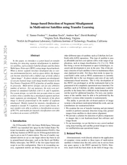 Image-based Detection of Segment Misalignment in Multi-mirror Satellites
  using Transfer Learning