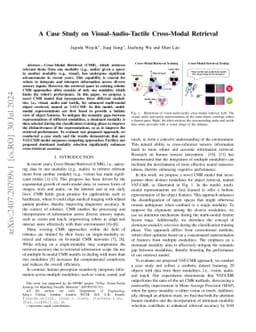 A Case Study on Visual-Audio-Tactile Cross-Modal Retrieval