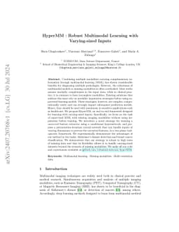 HyperMM : Robust Multimodal Learning with Varying-sized Inputs