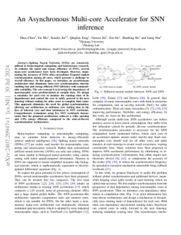 An Asynchronous Multi-core Accelerator for SNN inference