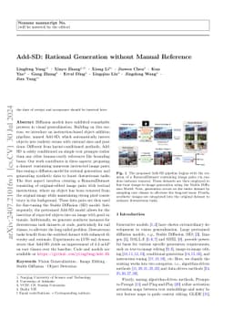 Add-SD: Rational Generation without Manual Reference
