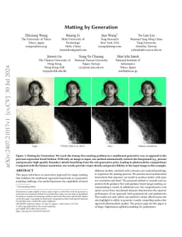 Matting by Generation