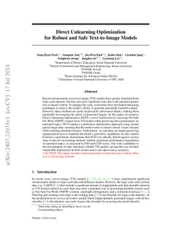 Direct Unlearning Optimization for Robust and Safe Text-to-Image Models