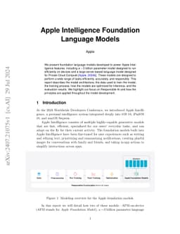 Apple Intelligence Foundation Language Models