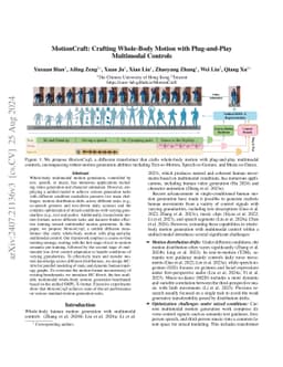MotionCraft: Crafting Whole-Body Motion with Plug-and-Play Multimodal
  Controls