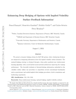 Enhancing Deep Hedging of Options with Implied Volatility Surface
  Feedback Information