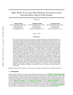 DKL-KAN: Scalable Deep Kernel Learning using Kolmogorov-Arnold Networks