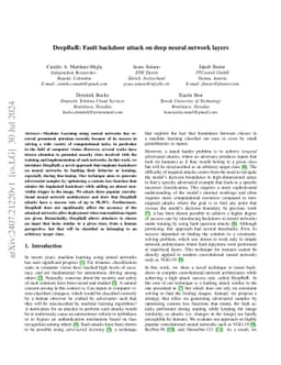 DeepBaR: Fault Backdoor Attack on Deep Neural Network Layers