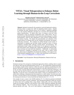 VITAL: Visual Teleoperation to Enhance Robot Learning through
  Human-in-the-Loop Corrections