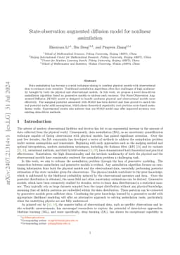 State-observation augmented diffusion model for nonlinear assimilation with unknown dynamics