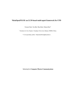 MetaOpenFOAM: an LLM-based multi-agent framework for CFD