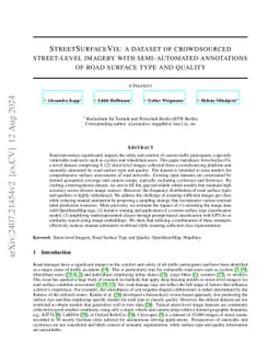 StreetSurfaceVis: a dataset of crowdsourced street-level imagery with
  semi-automated annotations of road surface type and quality