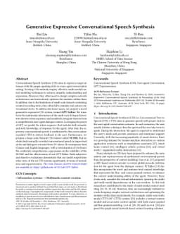 Generative Expressive Conversational Speech Synthesis