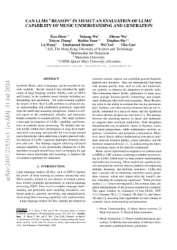 Can LLMs "Reason" in Music? An Evaluation of LLMs' Capability of Music
  Understanding and Generation