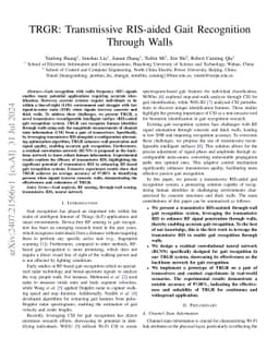 TRGR: Transmissive RIS-aided Gait Recognition Through Walls