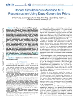 Robust Simultaneous Multislice MRI Reconstruction Using Deep Generative Priors