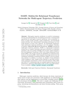 MART: MultiscAle Relational Transformer Networks for Multi-agent
  Trajectory Prediction