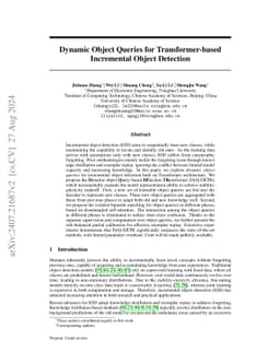Dynamic Object Queries for Transformer-based Incremental Object
  Detection