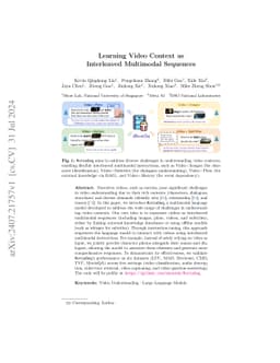 Learning Video Context as Interleaved Multimodal Sequences