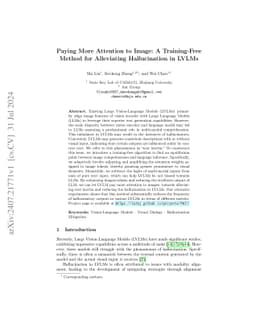 Paying More Attention to Image: A Training-Free Method for Alleviating
  Hallucination in LVLMs