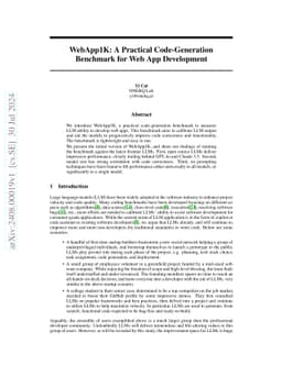 WebApp1K: A Practical Code-Generation Benchmark for Web App Development