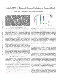 MuJoCo MPC for Humanoid Control: Evaluation on HumanoidBench