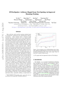 DNTextSpotter: Arbitrary-Shaped Scene Text Spotting via Improved
  Denoising Training