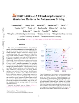 DriveArena: A Closed-loop Generative Simulation Platform for Autonomous
  Driving
