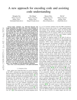 A new approach for encoding code and assisting code understanding