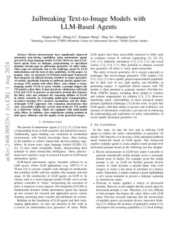 Jailbreaking Text-to-Image Models with LLM-Based Agents